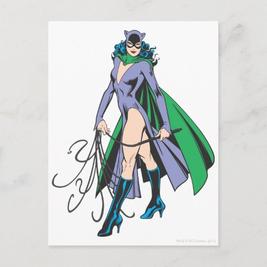 Catwoman Stands Postkarte (Vorderseite)