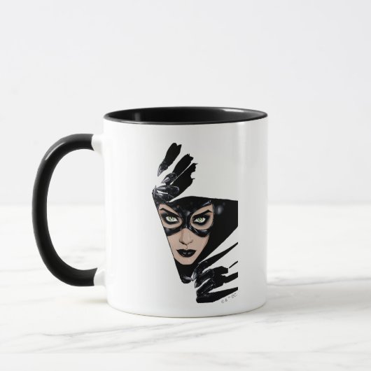Catwoman The Claws Are Out Cover Illustration Tasse (Links)