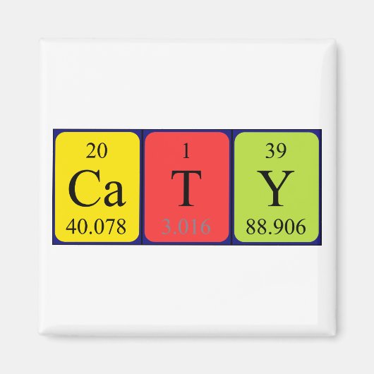 Caty Periodenmagnetmagnet Magnet (Vorne)