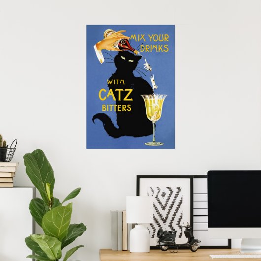 Catz Bitters Vintag Beverage Poster (Heimbüro)