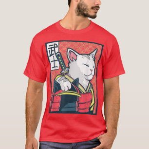 Catzilla alte japanische Katzenkunst Vintage Nin T-Shirt