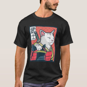 Catzilla Antike japanische Katzenkunst Vintage-Nin T-Shirt