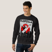 Catzilla big floppa meme Flopzilla Caracal Cat Sweatshirt (Vorne ganz)