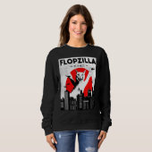 Catzilla big floppa meme Flopzilla Caracal Cat Sweatshirt (Vorne ganz)