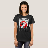 Catzilla big floppa meme Flopzilla Caracal Cat T-Shirt (Vorne ganz)