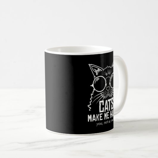CATZILLA Black Cat Apparel Catzilla T-Shirt Kaffeetasse (VorderseiteRechts)