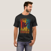 Catzilla Ca Katze Katze T-Shirt (Vorne ganz)
