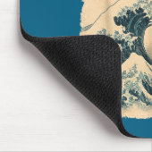 Catzilla Cat Japanese Art Funny Cat Lover For Men  Mousepad (Ecke)