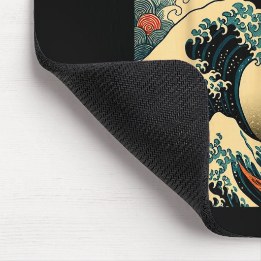 Catzilla Cat Japanese Art Funny For Men Women Boy Mousepad (Ecke)