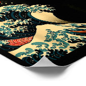 Catzilla Cat Japanese Art Funny For Men Women Boy Poster (Ecke)