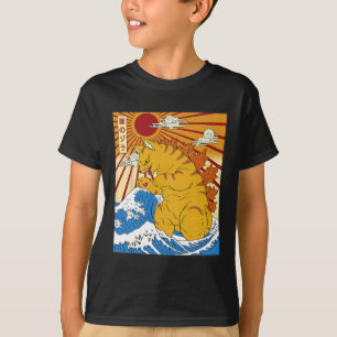 Catzilla Cat Japanisch Anime Kawaii Funny Gifts Su T-Shirt