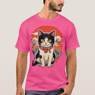 Catzilla Cat Japanisch Art Funny Cat Geschenke T-Shirt