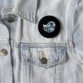 Catzilla Cat Japanisch Kunst Funny Cat Geschenke f Button (Beispiel)