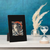 Catzilla Cat Japanisch Kunst Funny Cat Geschenke f Fotoplatte (Seite)