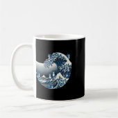 Catzilla Cat Japanisch Kunst Funny Cat Geschenke f Kaffeetasse (Links)