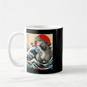 Catzilla Cat Japanisch Kunst Funny Cat Geschenke f Kaffeetasse (Links)