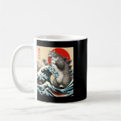 Catzilla Cat Japanisch Kunst Funny Cat Geschenke f Kaffeetasse (Links)
