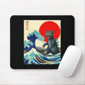 Catzilla Cat Japanisch Kunst Funny Cat Geschenke f Mousepad (Mit Mouse)