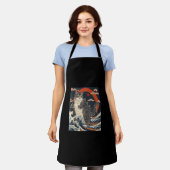 Catzilla Cat Japanisch Kunst Funny Cat Geschenke f Schürze (Getragen)