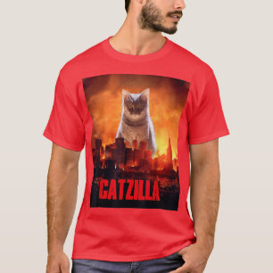 Catzilla Cat Kitten Lover  T-Shirt