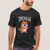 CATZILLA Dunkler T - Shirt (Vorderseite)