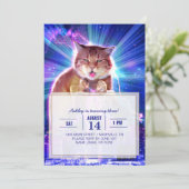 Catzilla Einladung (Stehend Vorderseite)