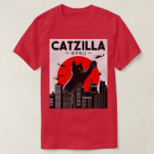 Catzilla Funny Cat , Funny Cat , Cat Lover T-Shirt (Design vorne)