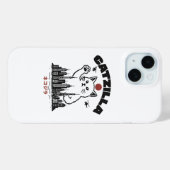 Catzilla - Funny Cat Godzilla Parody Case-Mate iPhone Hülle (Rückseite (Horizontal))