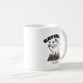 Catzilla - Funny Cat Godzilla Parody Kaffeetasse (VorderseiteRechts)