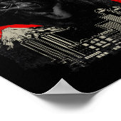 Catzilla - Funny Cat Lover Kitten Kitty Kurz Slee Poster (Ecke)