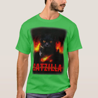 Catzilla Funny Cat Lover Kitten Pun T-Shirt