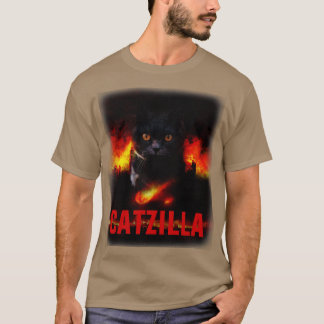 Catzilla Funny Cat Lover Kitten Pun T-Shirt