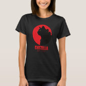 Catzilla Funny Cat Shirt, Funny Cat Premium T-Shirt (Vorderseite)