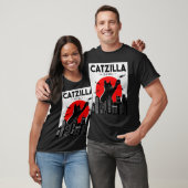 Catzilla Funny Cat Shirt, Funny Cat T - Shirt, Cat T-Shirt (Unisex)