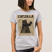 CATZILLA FUNNY CAT T - SHIRT (Vorderseite)