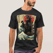 Catzilla Funny Japanese Style T - Shirt (Vorderseite)