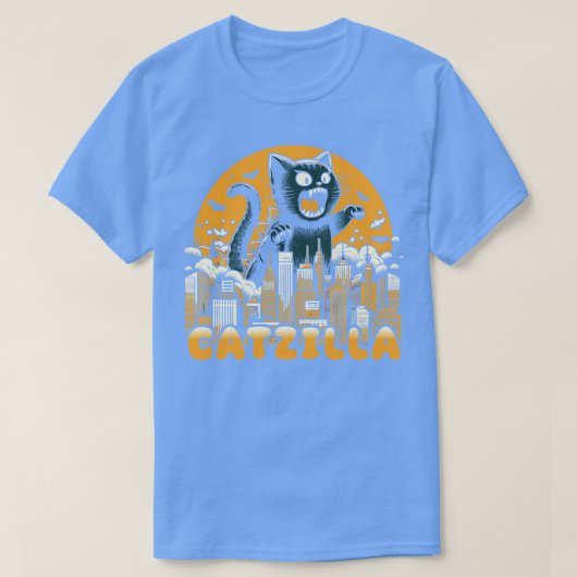 Catzilla Funny Vintag Cat T-Shirt (Design vorne)