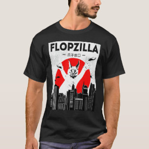 Catzilla großer Floppa-Meme Flopzilla Karakal Katz T-Shirt