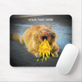 Catzilla hat Feueratmung! Mousepad (Mit Mouse)