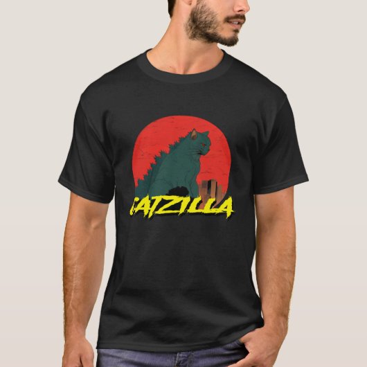 CATZILLA Katze T-Shirt (Vorderseite)