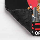 Catzilla King of Pawster Giant Cat zerstören Stadt Mousepad (Ecke)