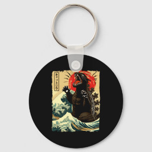 Catzilla Lustiger Japanischer Stil  Schlüsselanhänger