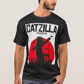 Catzilla Lustiges Kaiju-Katze-Design T-Shirt (Vorderseite)
