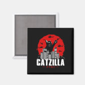 Catzilla Niedlich Cat Stuff für Katzen Lover Magnet (Vorderseite/Rückseite)