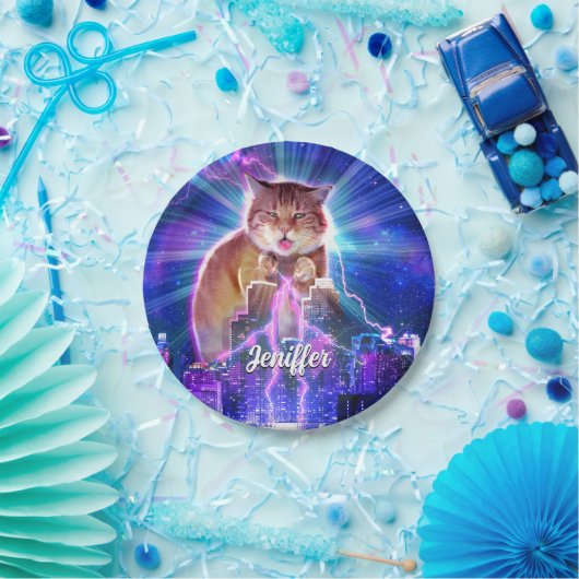Catzilla Pappteller (Party)