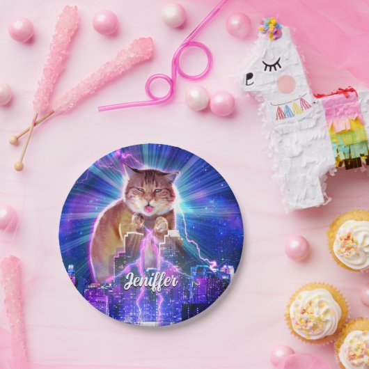 Catzilla Pappteller (Party)