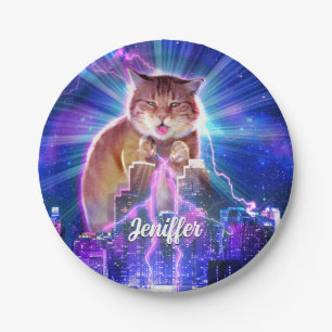 Catzilla Pappteller