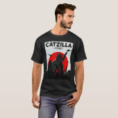 Catzilla Shirt Catzilla Japan Cat Lovers Women Men (Vorne ganz)
