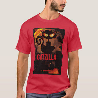 Catzilla Spaß Onhe Famous Monster Movie T-Shirt