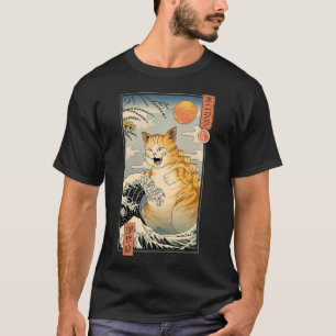 Catzilla Ukiyoe  T-Shirt